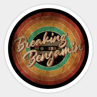 Breaking Benjamin Vintage Circle Art Sticker